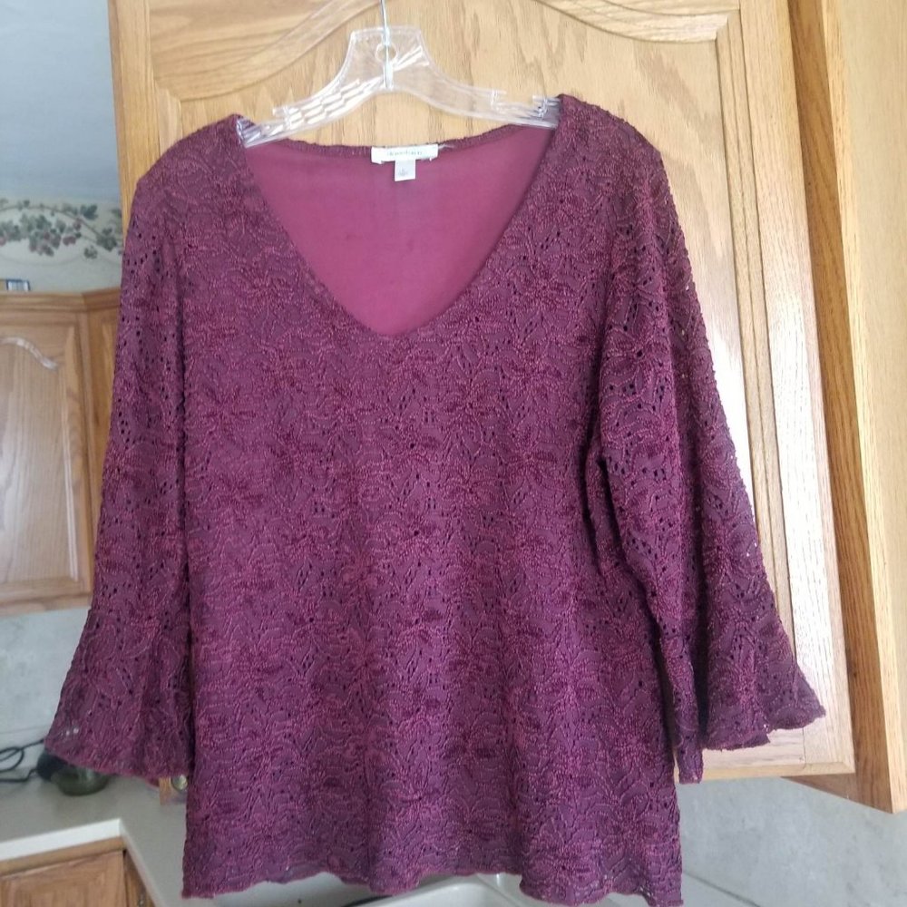 dressbarn womens blouse size L